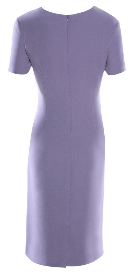 Sukienka FSU273 BEŻOWY CZERWONY CIEMNY