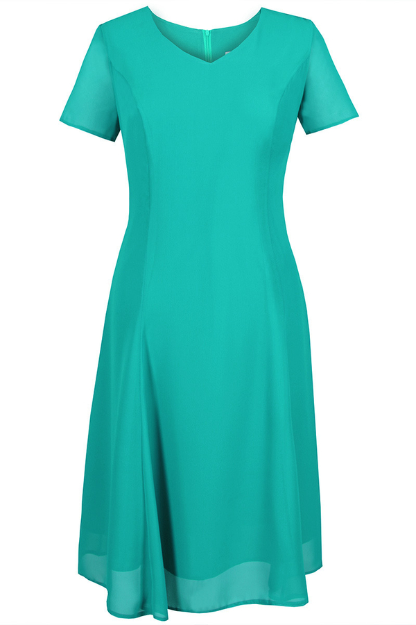 Sukienka FSU1047 TURKUSOWY CIEMNY