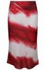 Spódnica FSP771 BIAŁY + MALINOWY 