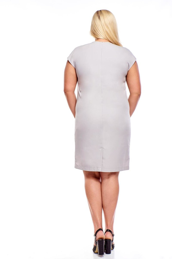 Sukienka FSU992 SZARY JASNY