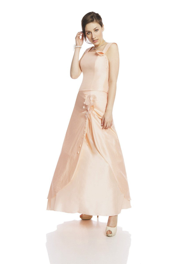 Sukienka FSU1159 ŁOSOSIOWY JASNY