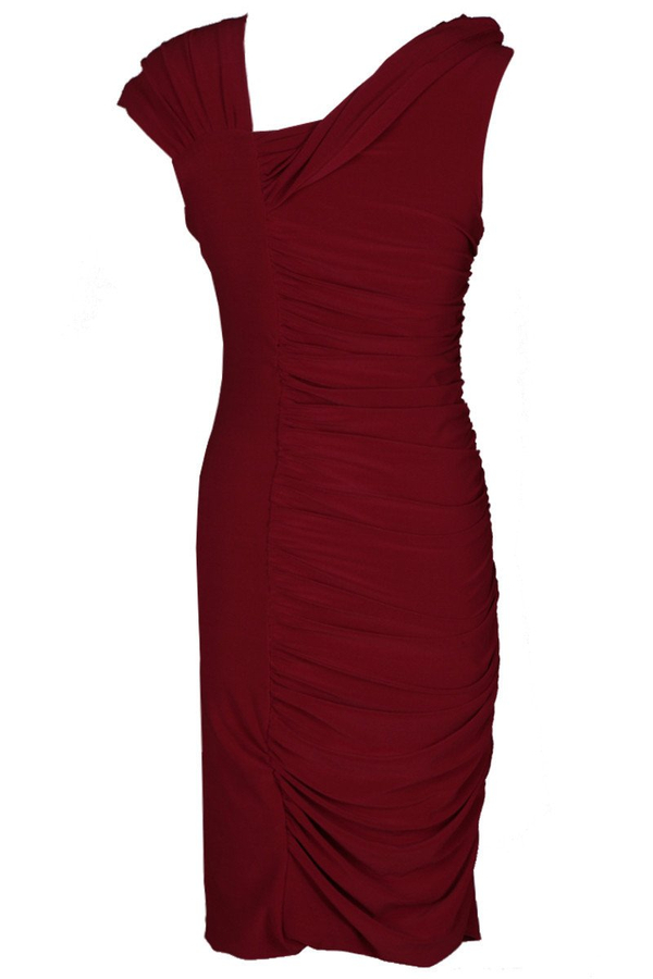 Sukienka FSU198 BORDOWY