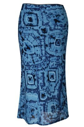 Spódnica FSP771 NIEBIESKI wzór