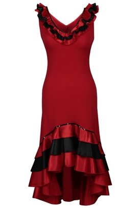 Sukienka FSU102 CZERWONY