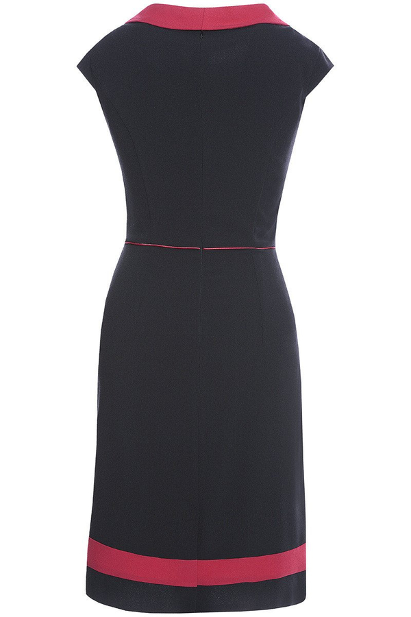 Sukienka FSU343 CZARNY CZERWONY