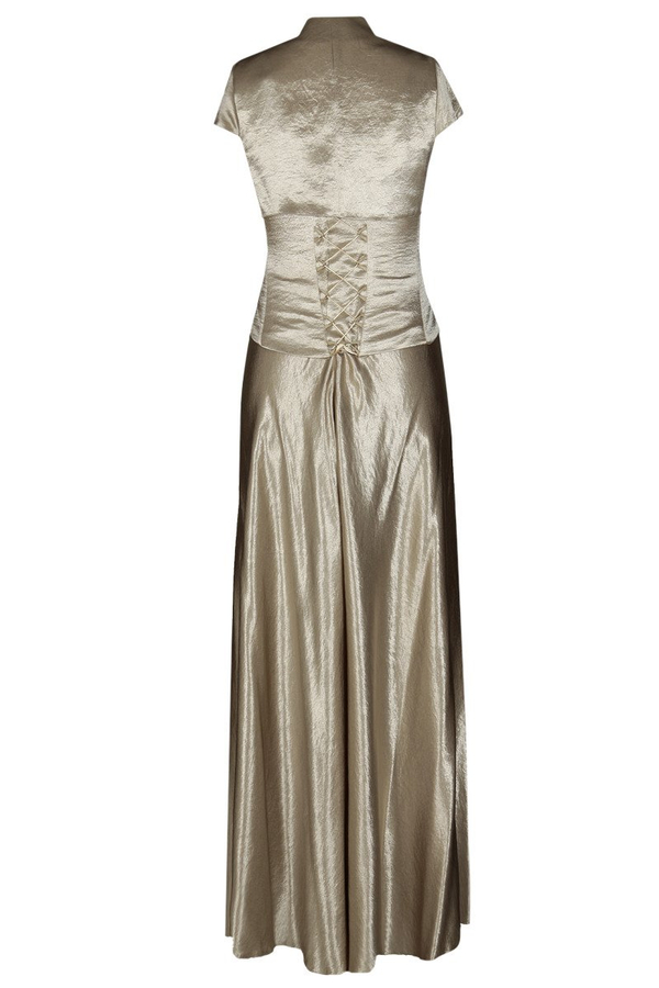 Sukienka FSU001 BEŻOWY CIEMNY