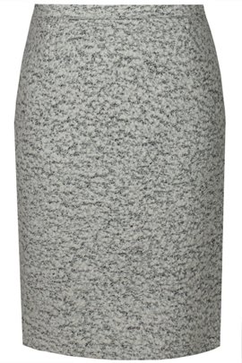 Spódnica FSP641 SZARY JASNY melanż