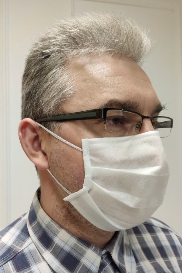 2 x Maseczka FokusMed z jonami srebra SilverPlus BIAŁY