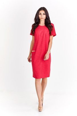 Sukienka FSU1012 MALINOWY