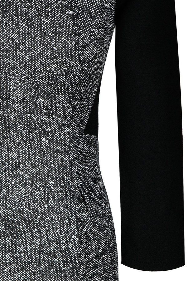 Sukienka FSU654 CZARNY+SZARY