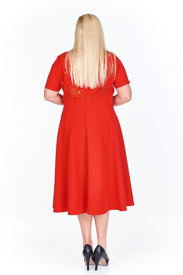 Sukienka FSU961 CZERWONY