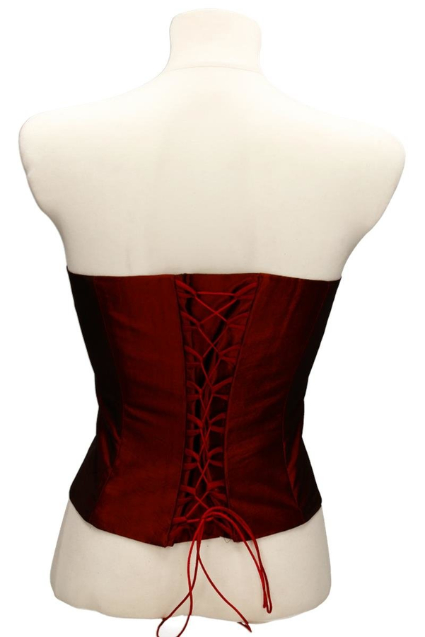 Gorset FGR082  BORDOWY  tafta