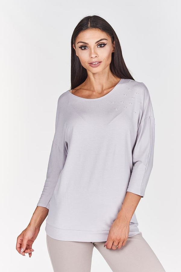 Bluzka FBZ951 SZARO-BEŻOWY