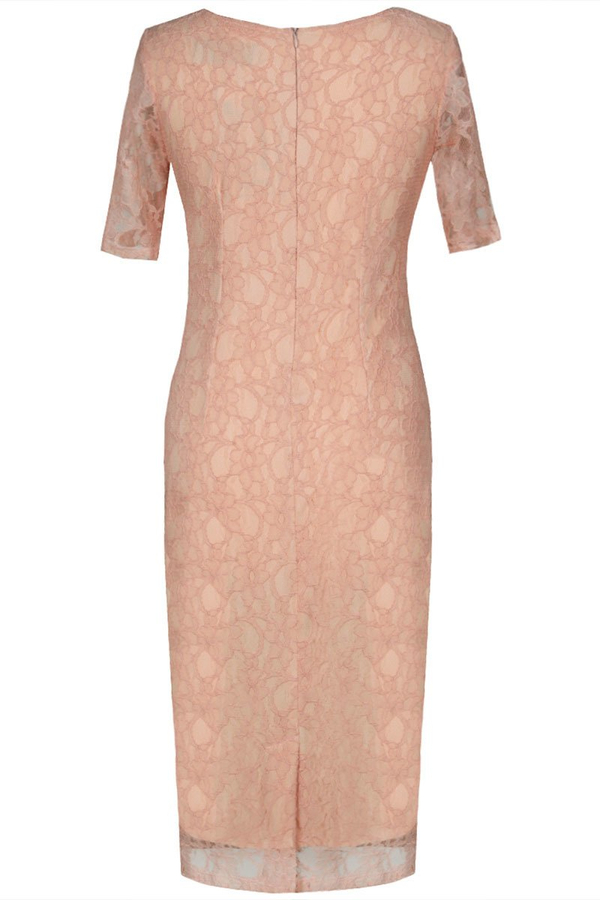 Sukienka FSU776 ŁOSOSIOWY CIEMNY