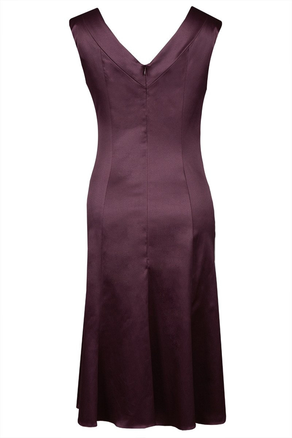 Sukienka FSU659 BAKŁAŻAN