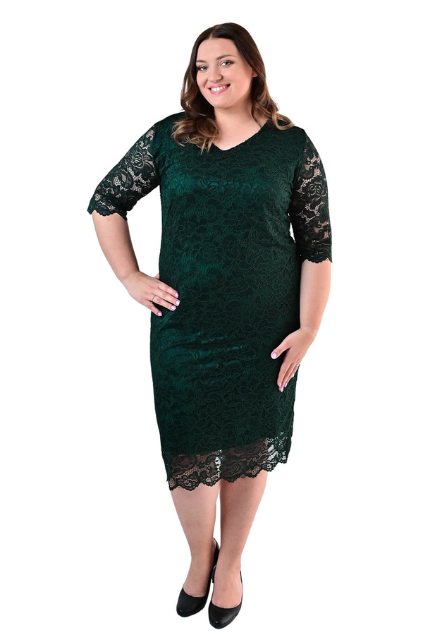 Sukienka FSU1057 ZIELONY CIEMNY