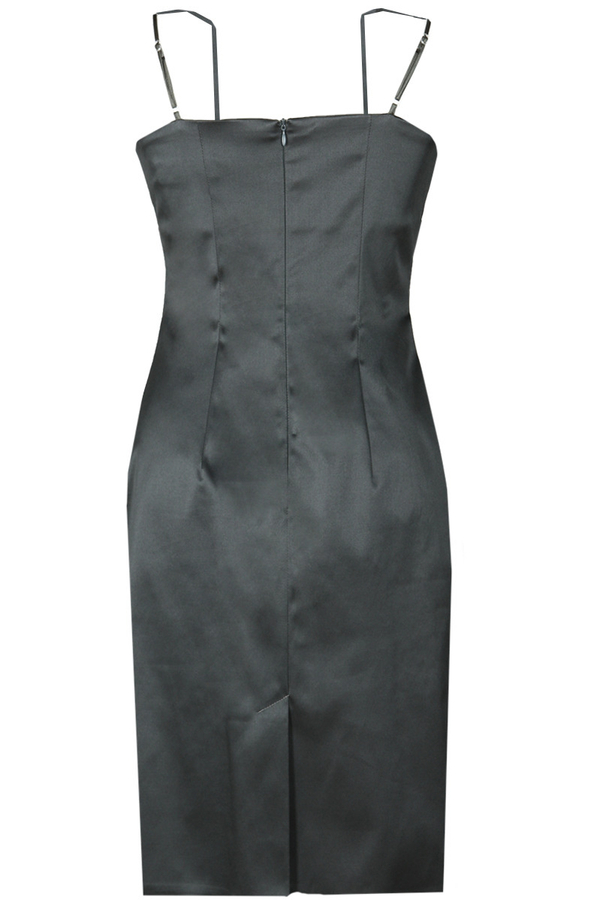 Sukienka FSU201 SZARY CIEMNY