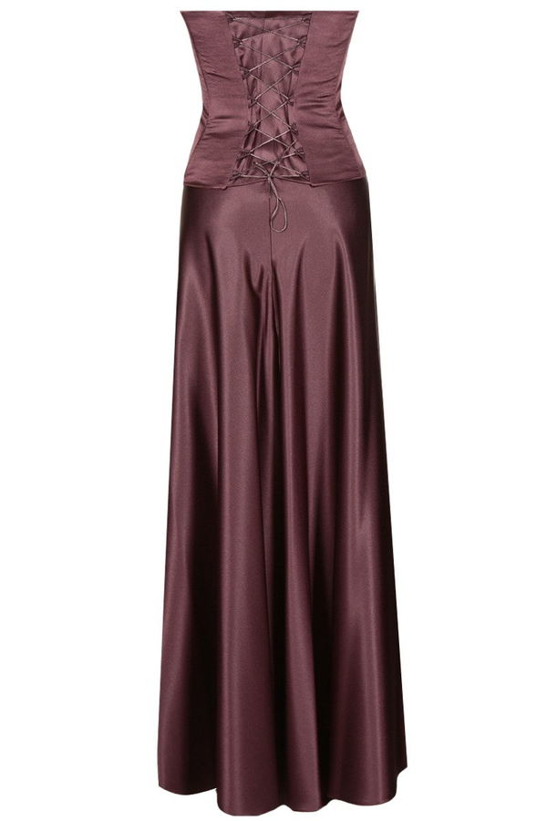 Sukienka FSU088 BURGUNDOWY