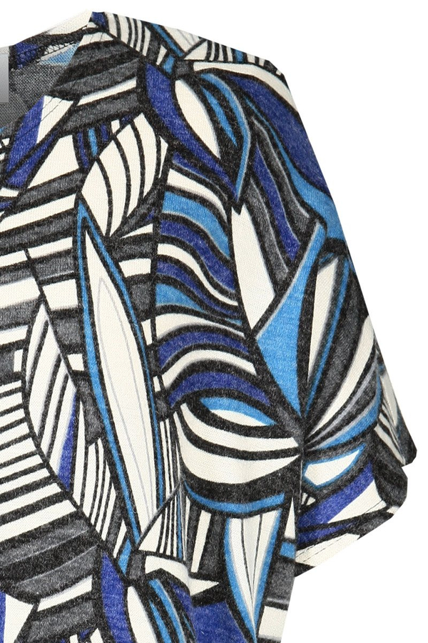 Tunika FTU870 CZARNY + CHABROWY wzór