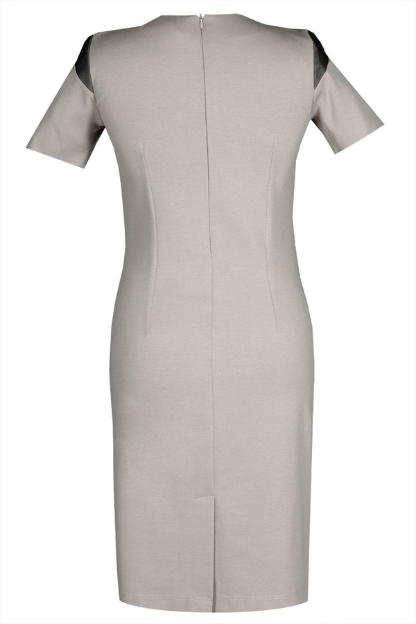 Sukienka FSU349 SZARO-BEŻOWY