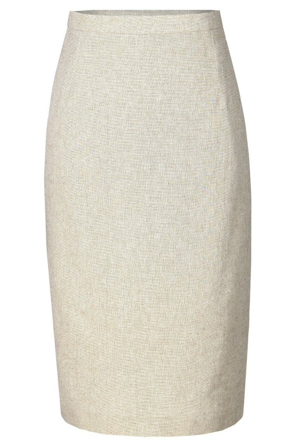 Spódnica FSP641 SZAMPAN złota nić