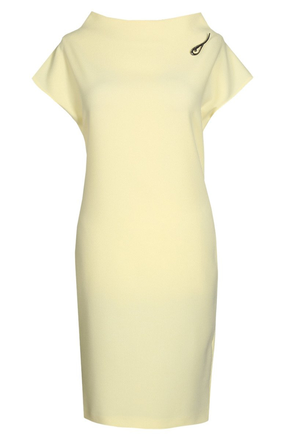 Sukienka FSU775 ŻÓŁTY JASNY