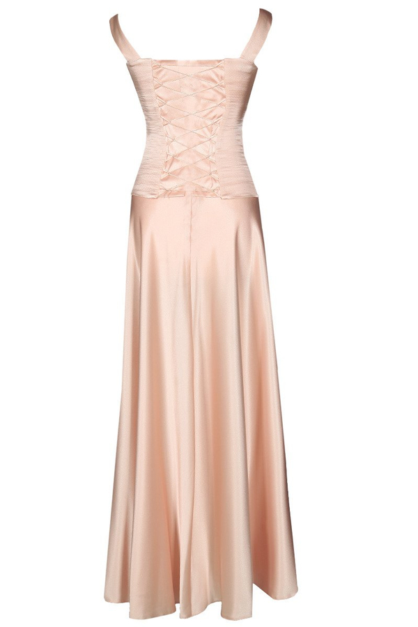 Sukienka FSU001 ŁOSOSIOWY JASNY