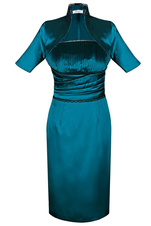 Sukienka FSU244 NIEBIESKI MORSKI