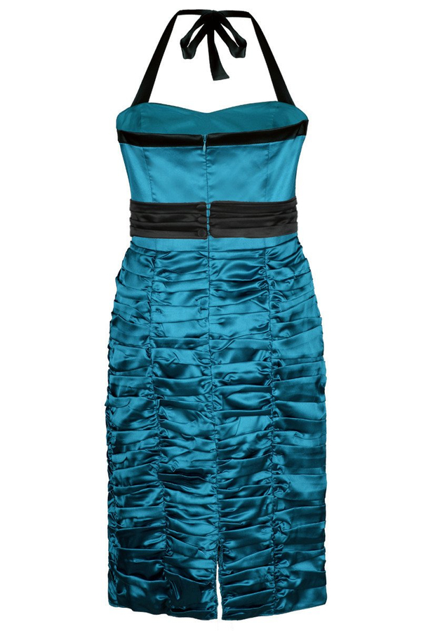 Sukienka FSU190 NIEBIESKI MORSKI