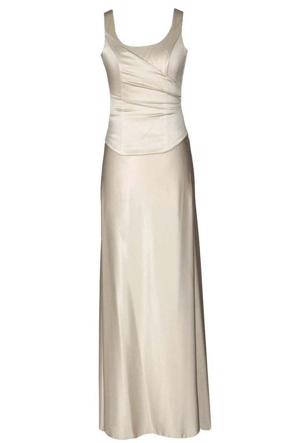 Sukienka FSU001 BEŻOWY