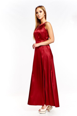 Sukienka FSU168 BORDOWY