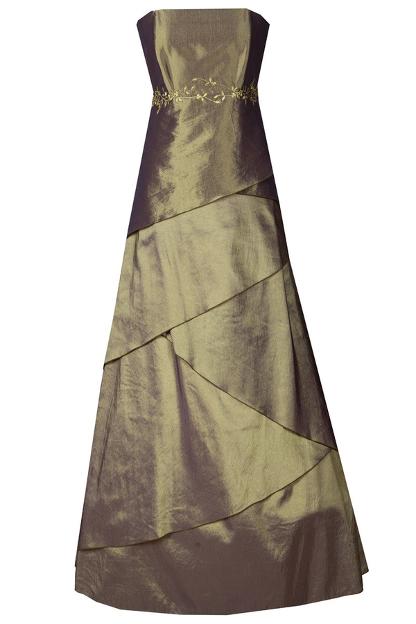 Sukienka FSU072 ZIELONY ZGNIŁY CIEMNY