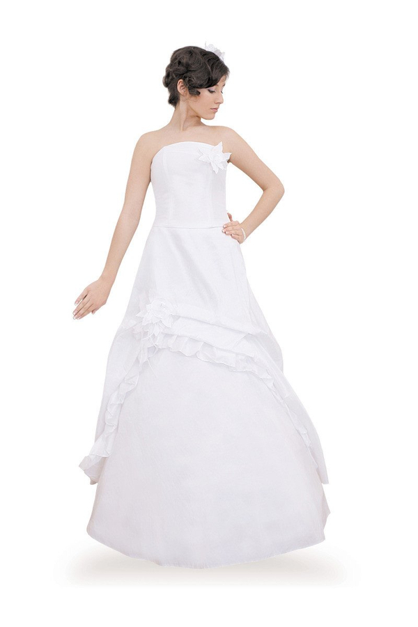 Sukienka FSU074 BIAŁY BIAŁY