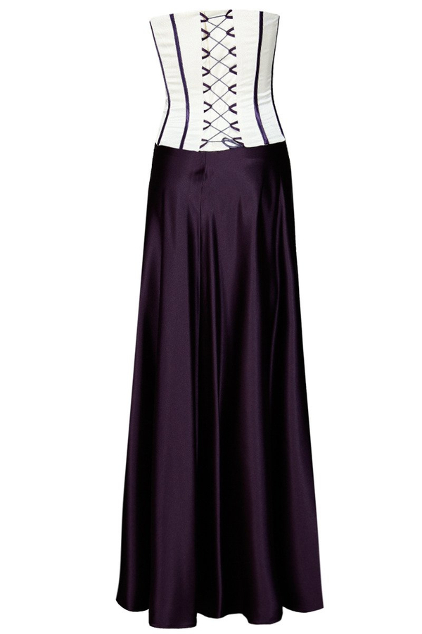 Sukienka FSU133 ŚLIWKOWY CIEMNY