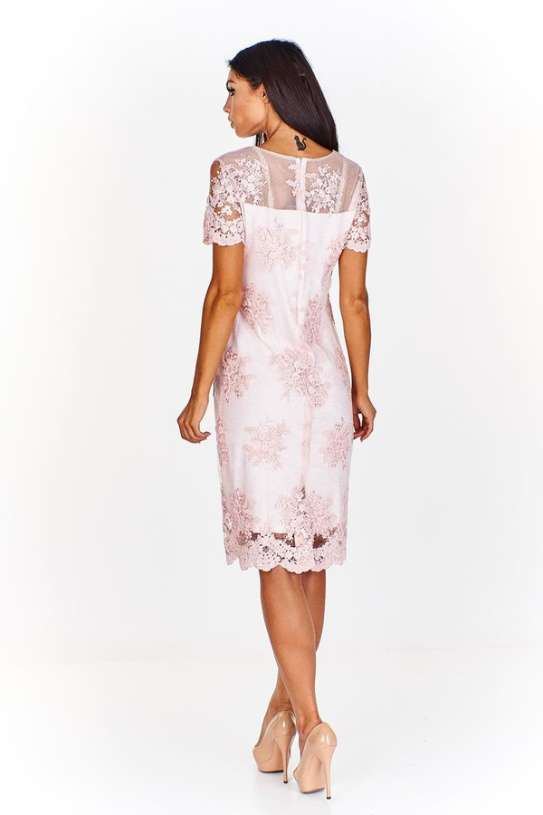 Sukienka FSU863  RÓŻOWY JASNY