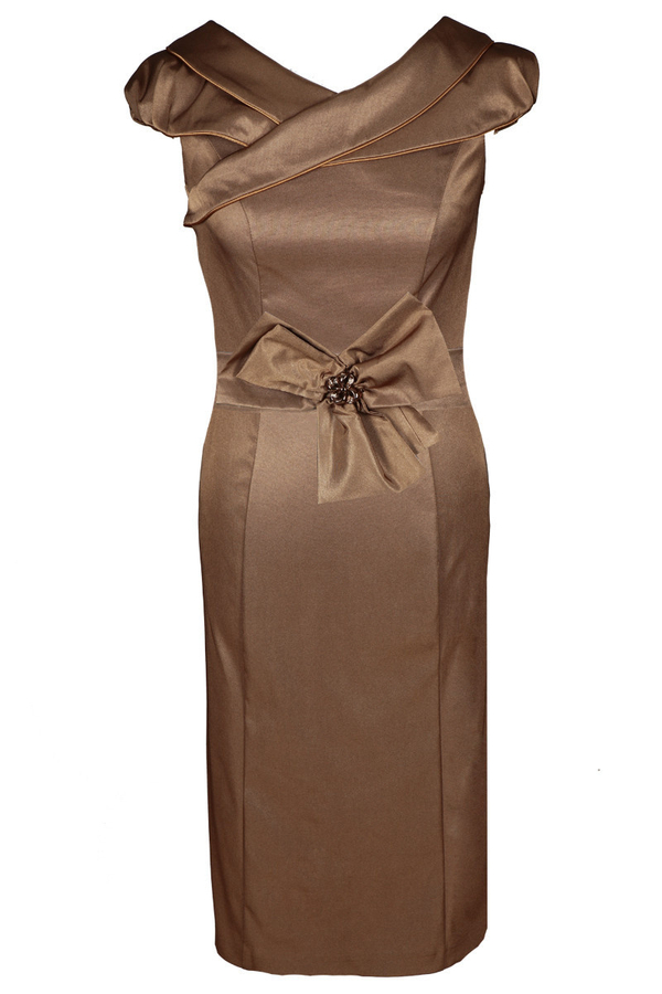 Sukienka FSU243 ZŁOTO STARE