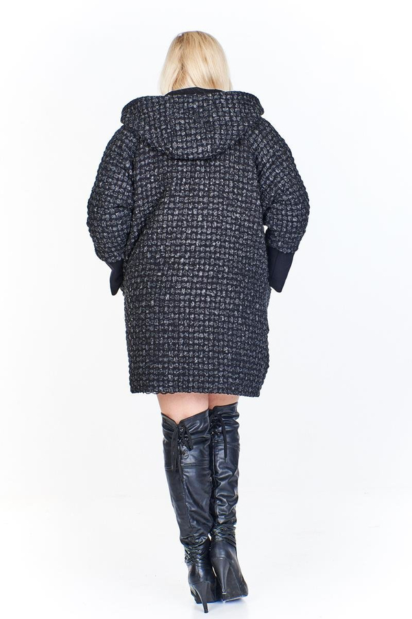 Płaszcz FPL968 CZARNY