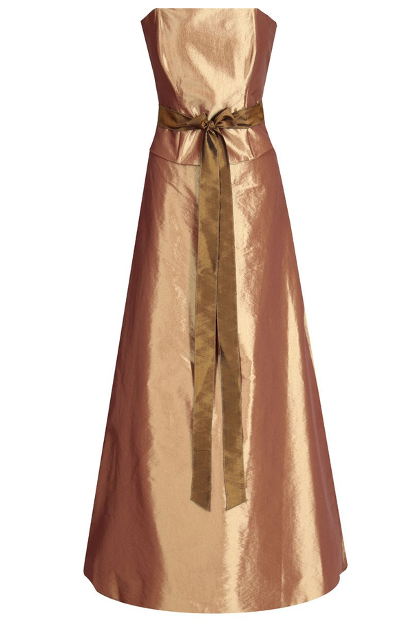 Sukienka FSU077 ZŁOTY STARY