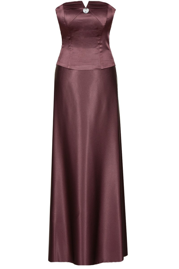 Sukienka FSU088 BURGUNDOWY