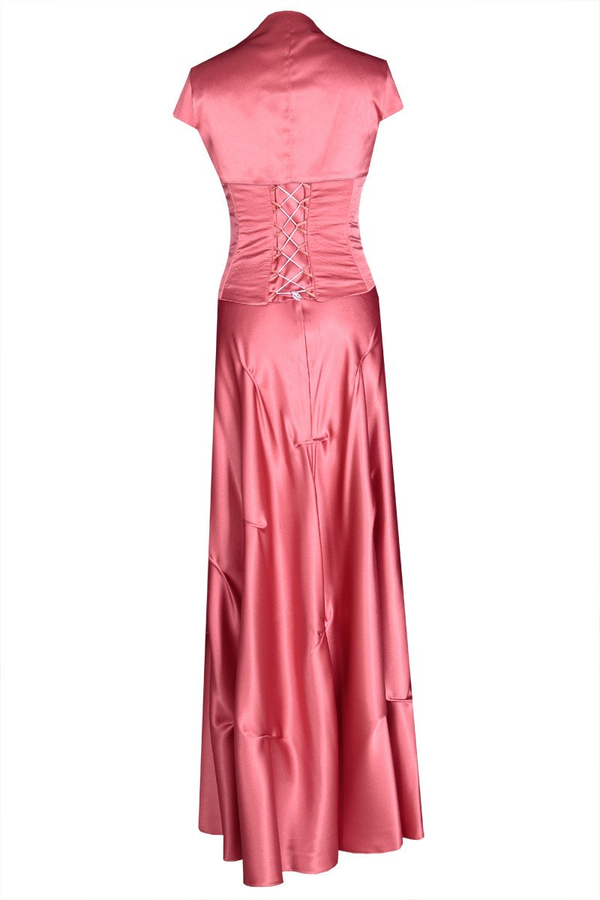 Sukienka FSU019 MALINOWY CUKIERKOWY