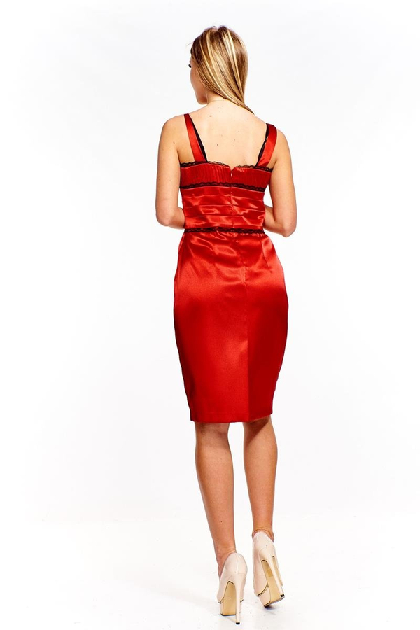 Sukienka FSU244 CZERWONY MOCNY