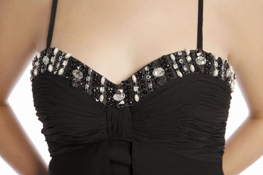 Suknia FSU727 CZARNY