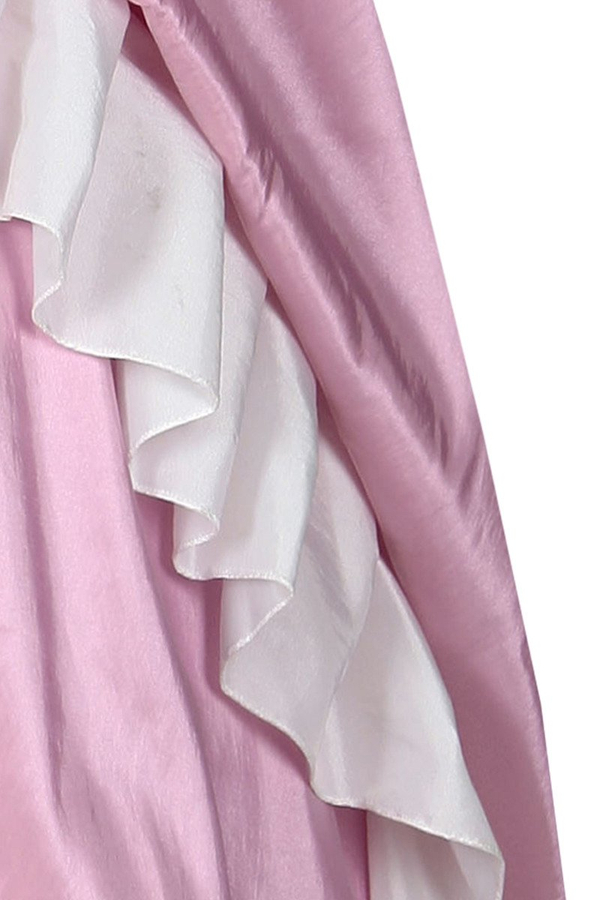 Sukienka FSU074 RÓŻOWY BIAŁY