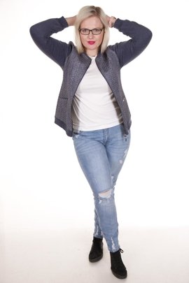 Kurtka FKU631  JEANSOWY