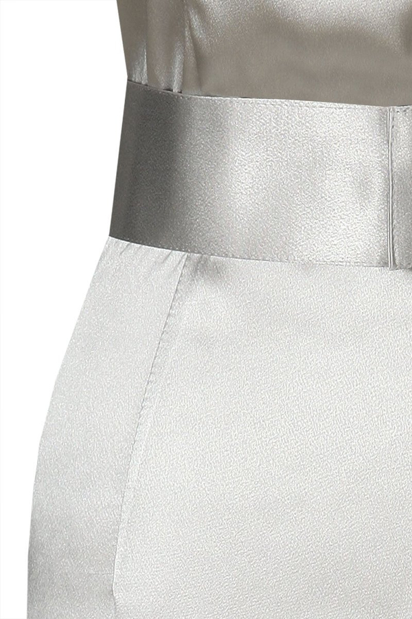 Sukienka FSU199 SZARY JASNY