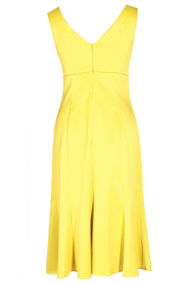 Sukienka FSU1033 ŻÓŁTY CIEMNY