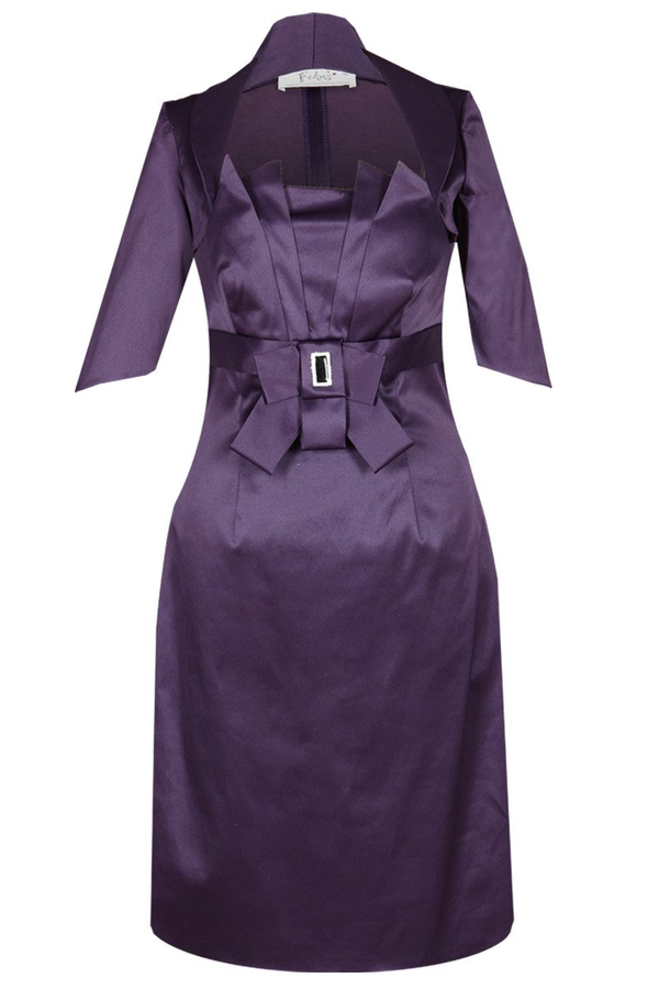 Sukienka FSU201 CHABROWY CIEMNY