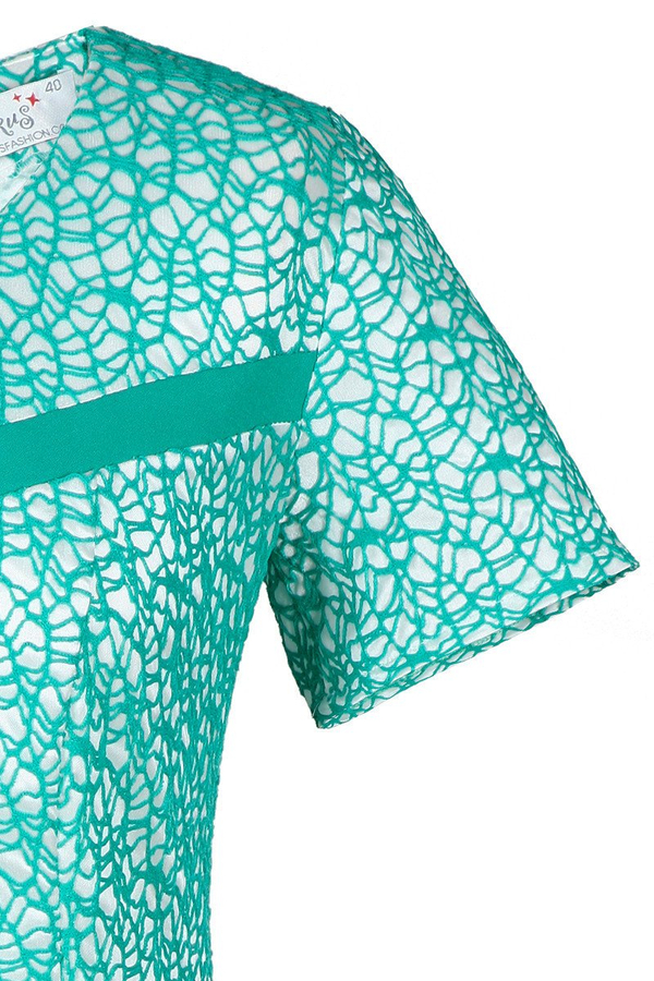 Sukienka FSU403 TRAWIASTY EKRI