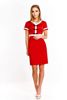 Sukienka FSU257 CZERWONY BIAŁY