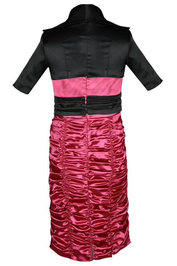 Sukienka FSU190 MALINOWY CUKIERKOWY